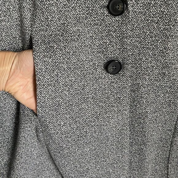 Avec Les Filles Knit Blazer Women S Gray Houndstooth Soft Stretch Travel Scandi - Picture 10 of 12